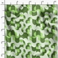 thumbnail image 2 of Soimoi Japan Crepe Satin Green Fabric By the Yard - 54 Inch Wide - Abstract Geometric Textile - Modern and Artistic Fusion for Fashion and Home Printed Fabric, 2 of 6