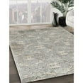 thumbnail image 3 of Ahgly Company Machine Washable Indoor Square Traditional Dark White Beige Area Rugs, 3' Square, 3 of 7