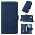 thumbnail image 4 of PANDACO Navy Suede Wallet Case for iPhone 12 Pro, 4 of 4