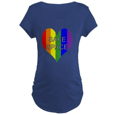 

CafePress - Safe Space Middle Maternity Dark T Shirt - Maternity Dark T-Shirt