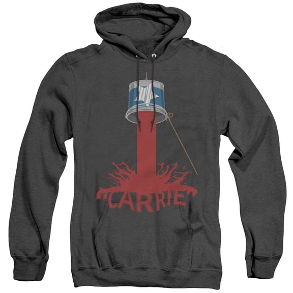 Carrie Bucket Of Blood Adult Heather Hoodie Sweatshirt Black