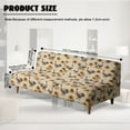 thumbnail image 2 of SCRAWLGOD Vintage Rooster Sunflower Print Beige Futon Cover Armless Sofa Covers Sofa Bed Covers Stretch Futon Couch Cover Sofa Slipcover Thick Stay in Place Furniture Protector, 2 of 7