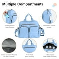 thumbnail image 2 of Diaper Bag Tote,AILKIN Baby Diaper Bag with 3 Insulated Pockets Adjustable Shoulder Strap Dry & Wet Compartment Large Capacity Bag Maternity Mommy Travel Diaper Bag for Boys Girls,Women(Blue), 2 of 8