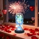 thumbnail image 4 of Regalo de San Valentín, ramo de flores secas, rosas con tapa de cristal, flores de jabón, regalo de cumpleaños luminoso, arreglo práctico, ramo de rosas con tapa de cristal y flores de jabón., 4 of 6