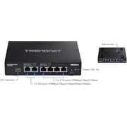 TRENDnet TEG-S762 6-Port Multi-Gig Network Switch with 2.5 G and 10 G for RJ45 Ports, Black