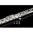 thumbnail image 3 of Glory Professional Silver Plated Intermediate 17keys, Open/closed Hole C Flute with B Foot Joint,Offset G, with Case,cleaning Rod, Cloth, Joint Grease, and Gloves, 3 of 5