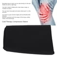 thumbnail image 3 of Cold Therapy Compression Sleeve, Skin Friendly Reusable Elbow Knee Ice Pack Sleeve Flexible  for Right Legs Black, 3 of 7