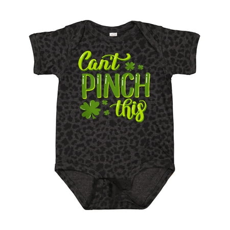 

Inktastic St. Patrick s Day Can t Pinch This Hand Lettering Gift Baby Boy or Baby Girl Bodysuit