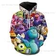 thumbnail image 2 of 24 nuevas sudaderas con capucha para hombre con estampado 3D de Disney Monsters Inc., moda urbana, hip hop, deportes al aire libre, camisetas de manga larga, sudaderas casuales para hombre, 2 of 5