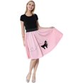 thumbnail image 1 of Jupe Caniche Rétro Taille Haute Plissée pour Femmes des Années 50, 1 of 5