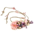 thumbnail image 1 of Diadema de flores Soledad Guirnalda de flores Rosado, 1 of 10