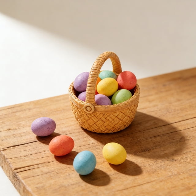 Décoration 5 cm Mini Tissé en Résine Synthétique pour Photographie et Scènes Miniatures