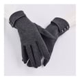 thumbnail image 5 of Guantes de invierno para mujer, resistentes al viento, con pantalla táctil, para mensajes de texto, con forro polar, para clima frío, 5 of 5