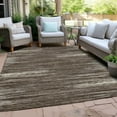 thumbnail image 6 of Addison Rugs Chantille Indoor/Outdoor Transitional Stripes Brown Washable Rectangle Rug, 8' x 10', 6 of 6