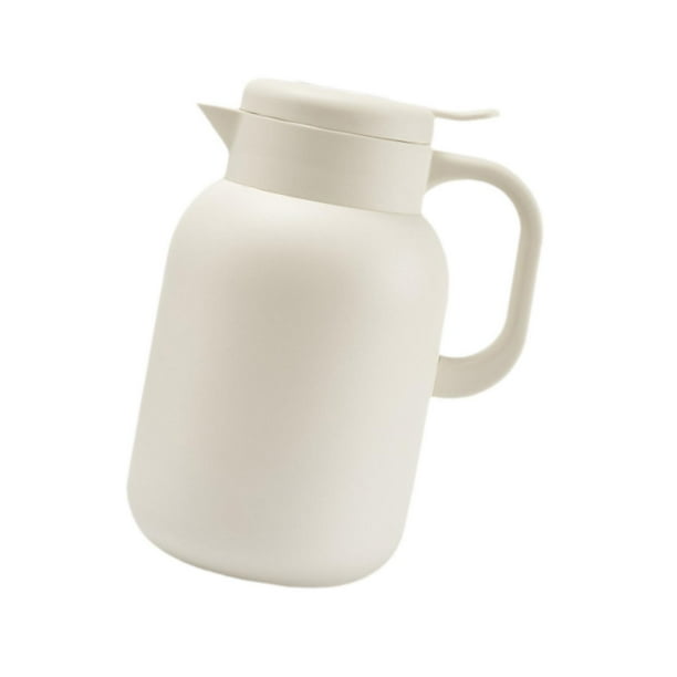 Jarra térmica para café, botella de agua caliente, dispensador de jarra de agua, cafetera al vacío blanco