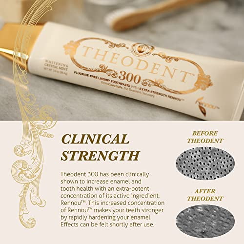 Theodent 300 Fluoride-Free Natural Toothpaste, Clinical Strength