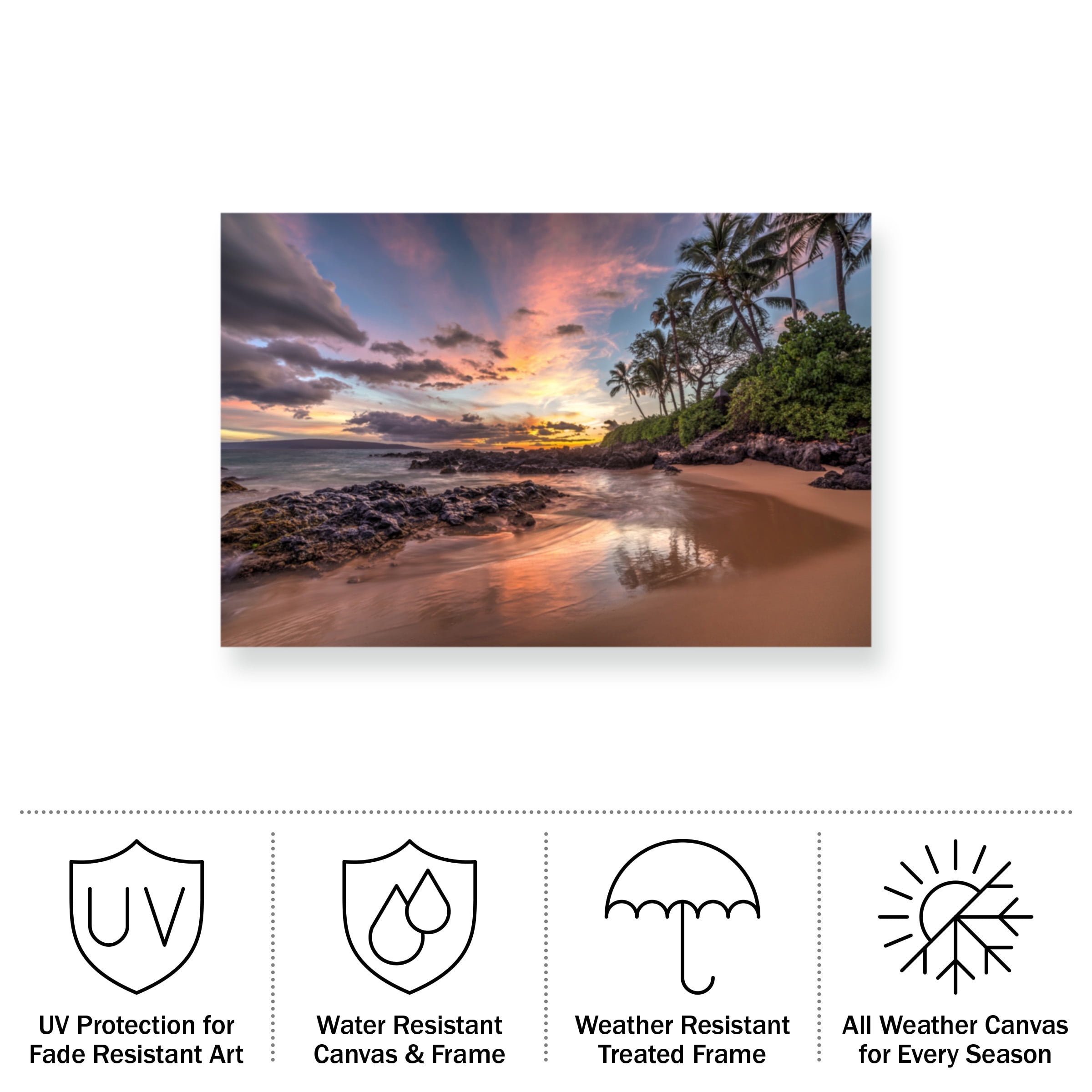 Pierre Leclerc 'Hawaiian Sunset Wonder' Outdoor Canvas