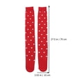 thumbnail image 2 of unbranded 2 Pares De Calcetas Largas Con Corazones Rojas Para De San Valentín Material Elástico Y Cómodo, 2 of 8