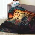 thumbnail image 6 of Pofeuu Underwater Treasure Chest Print Ultra-Soft Micro Fleece Blanket,for Bed Or Sofa,All Season Throw Blankets Flannel Blanket-40"x30", 6 of 7