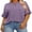 Purple, variant on Women's Plus Size T Shirts Oversized Tees Summer Half Sleeve Crew Neck Whiskey Graphic Tunic Tops Basic Top