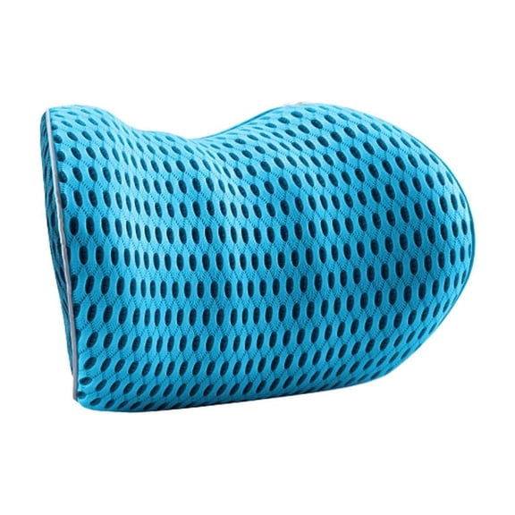 Qholemyo Breathable Foam Car Neck Pillow Cervical Support Pillow Travel Essentials Lumbar Back Cushion For Car Seat Stress Relief