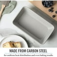 thumbnail image 5 of ZJQYDS Carbon Steel Nonstick 9 Inch Loaf Pan | Cool Gray | Deep Shape | Warp-Resistant | Pack of 6, 5 of 14