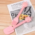 thumbnail image 5 of Dsseng 1 Set 2pcs Cartoon Pig Shape Silicone Scraper Brush Kids Baking Tools Supplies (Pink), 5 of 5