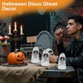 thumbnail image 3 of AITOCO Disco Ball Ghost Tabletop Halloween Centerpiece Ghost Sign Glitter Decoration Ornaments for Home Table Mantle Fireplace Desk Indoor Tiered Tray Halloween high quality, 3 of 9
