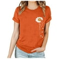 thumbnail image 2 of EQWLJWE Hauts pour Femmes Décontractés Grande Taille, Hauts d'Été pour Femmes 2024 Tendance Vacances, T-shirt/chemise à Manches Courtes à Col Rond à Motif Imprimé Mode Printemps et Été 2024 pour Femmes, 2 of 6