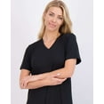 thumbnail image 4 of Real Essentials 3 Pack: Women's Soft Maxi Long Nightshirt Short Sleeve Soft Nightgown Sleep Dress (Available in Plus Size), 4 of 7