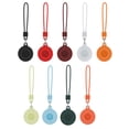thumbnail image 2 of Wweixi Tracker Housse de Protection Anti-Perdu Porte-Clés Portable Remplacement pour iOS AirTag,1 * Bleu Lumineux + 1 * Rouge + 1 * Noir + 3 * Anneau de Fer, 2 of 8