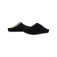 thumbnail image 2 of FitFlop Women's Chrissie Suede Shearling Mule House Slippers Black Size 7, 2 of 3