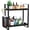 Black, variant on THENNIKIGO Coffee Rack Coffee Bar Accessories and Coffee Mug Cup Holder,Bathroom Organizers and Storage,kitchen organizers and storage,Spice Rack Organizer for Countertop