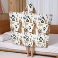 thumbnail image 5 of Golden Retriever Hooded Bath Towel，50"x30" for Ages 3 To 12 Kids, Quick Dry Lightweight Soft Microfiber Hood Beach Towel Cover Up for Kids, 5 of 7