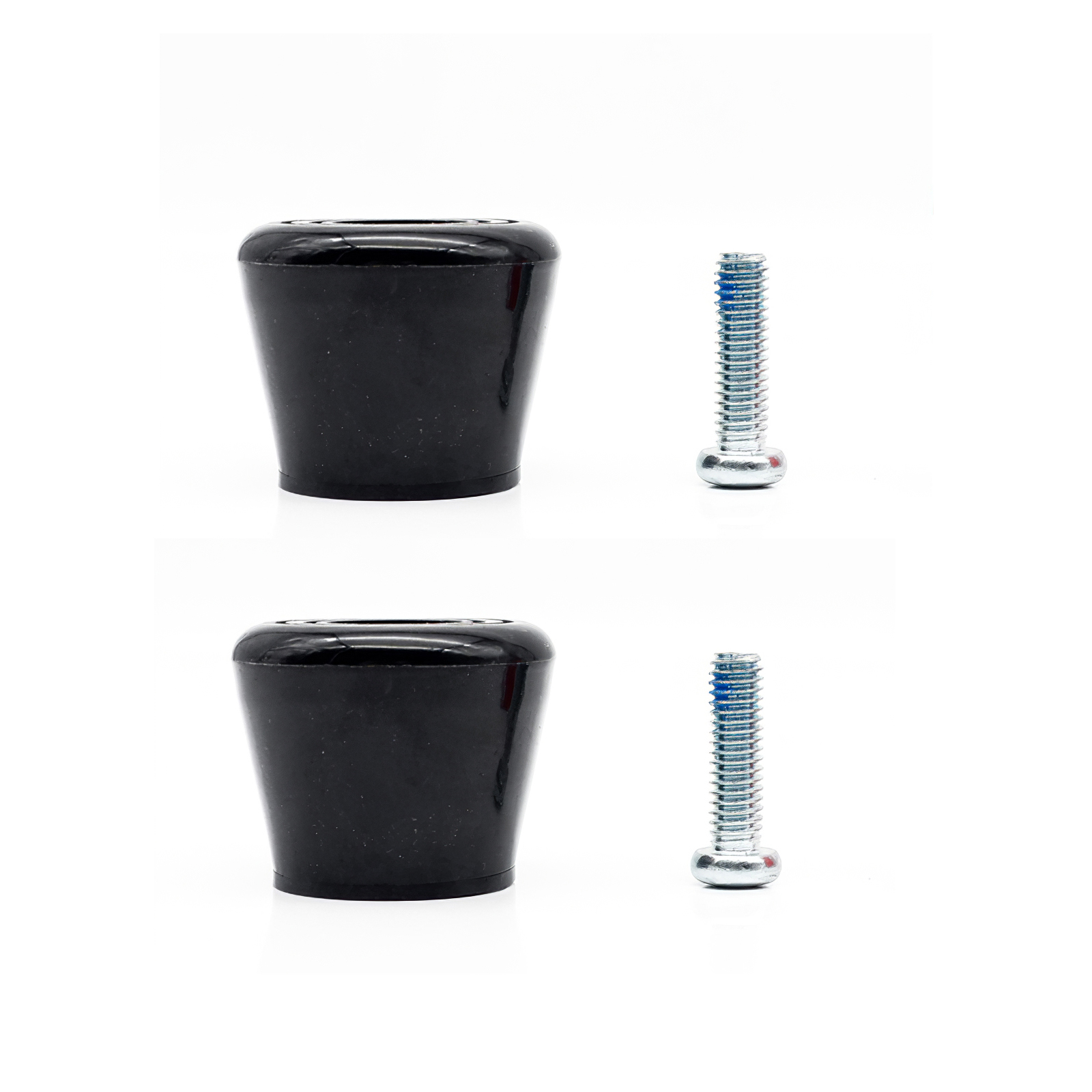 2pcs Rubber Roller Skate Toe Stoppers with Screws Rubber Compound