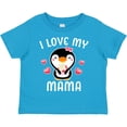 thumbnail image 3 of Inktastic I Love My Mama with Cute Penguin and Hearts Girls Toddler T-Shirt, 3 of 5