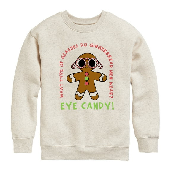 Instant Message - Eye Candy Christmas - Toddler & Youth Crewneck Fleece Sweatshirt