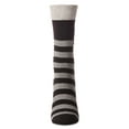 thumbnail image 6 of MeMoi Women's "Just Hanging" Striped Embroidered Cotton Rich Novelty Crew Socks - Womens - Female, 9-11, Black, 6 of 8