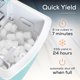 thumbnail image 3 of Máquina para hacer hielo, encimera eléctrica Igloo, 15 kg/24 h, color aguamarina, 3 of 7