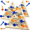 thumbnail image 2 of YOPTOP 3 Packs Wooden Triangle Peg Games Triangle Wooden Board Game Family Board Game Wooden Strategy Toy Travel Games Teens and Adults Fun Learning Puzzles, 2 of 6