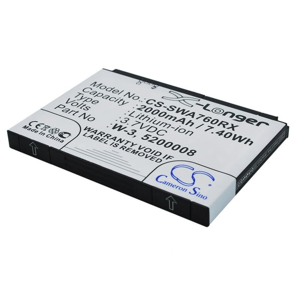 2000mAh W-3 Battery Sierra Wireless Aircard 760s, Aircard 762s, Wi-Fi 4G FC80