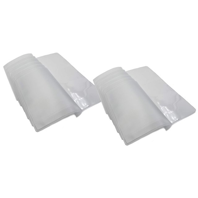 Set de Insertos para Cartera AG de Vinilo Transparente Unisex, Paquete de 2