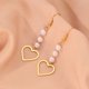 thumbnail image 3 of Pendientes De Acero Inoxidable Romántico Exquisito Corazón Colgante Blanco Imitación Perla Moda Para Las Mujeres Regalos De Joyería, 3 of 3