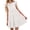 White, variant on Ruffle Sleeve Women Solid Color A Line Loose Mini Dress