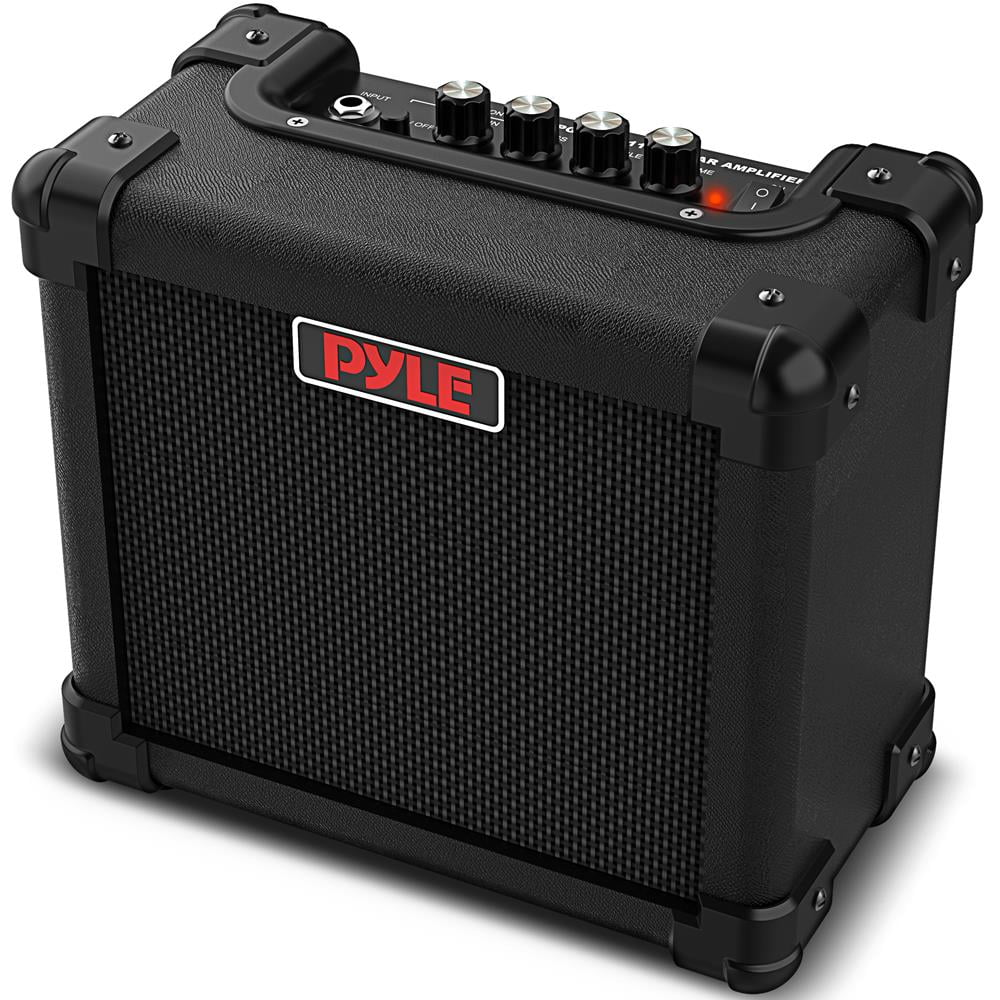 Pyle Portable Electric Guitar Amp Battery or Wall Power Mini 10 Watt Mini Practice Instrument