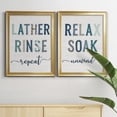 thumbnail image 5 of 2 Piece Set Lather Rinse Repeat Premium Framed Canvas - Ready to Hang - 18.5 x 24.5 Each - Black Frame, 5 of 8
