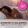 thumbnail image 2 of U by Kotex Balance Ultra Thin Overnight Pads with Wings, Extra Heavy Absorbency, 22 Count, 2 of 8
