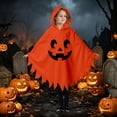 thumbnail image 5 of Bainana Halloween Kids Onesie Cosplay Romper Ghost Robe Outfits Cozy Long Sleeve Hooded Face Print Robe Boys And Girls Trick-Or-Treating Clothes, 5 of 7