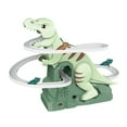 thumbnail image 4 of Juguete de montaña rusa de dinosaurio con música, juego de pista de carreras, escalera de dinosaurio divertida, juguete de escalada para regalo de niñ, 4 of 8