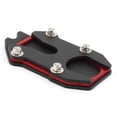 thumbnail image 2 of Placa de soporte de almohadilla de la almohadilla de patada de motocicleta fácil de instalar Pilar lateral en el asiento agrandado de la almohadilla rojo negro, 2 of 8